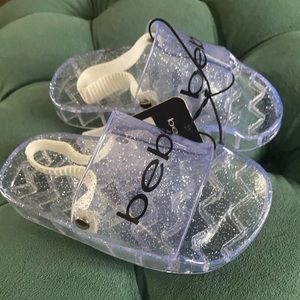 BeBe Toddler Girls glitter Jelly Sandals